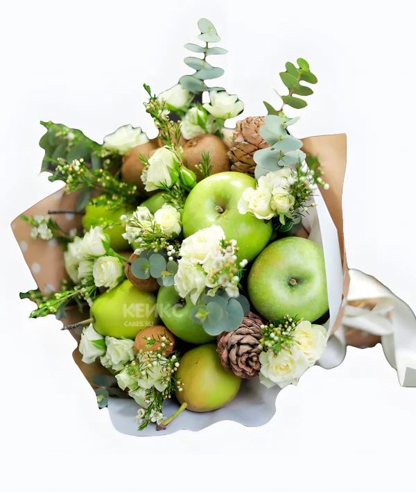 Букет из зеленых яблок 2 Фото