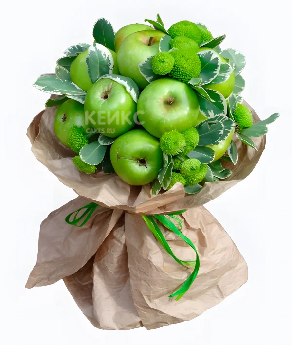 Букет из зеленых яблок 3 Фото