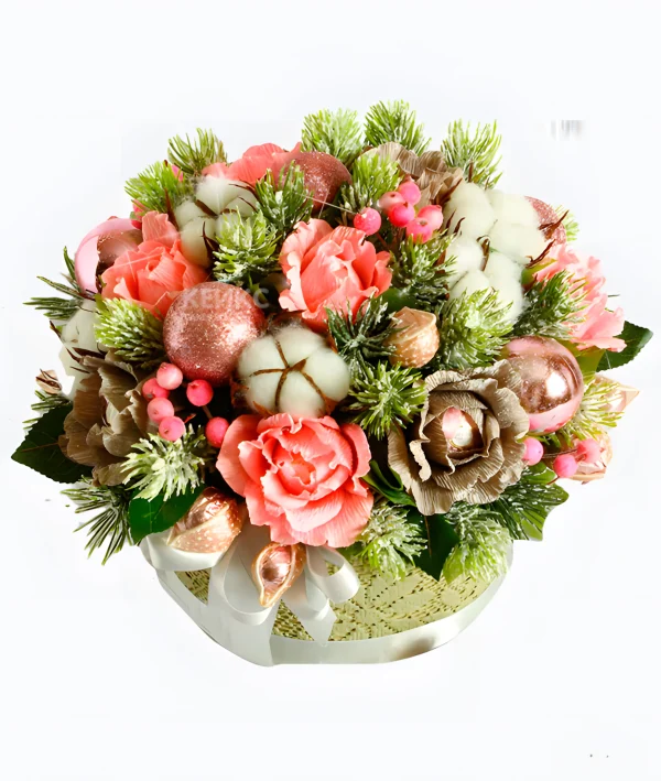Букет на новый год для женщины 6 Фото