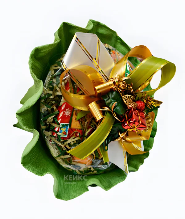Букет на новый год из чая 1 Фото