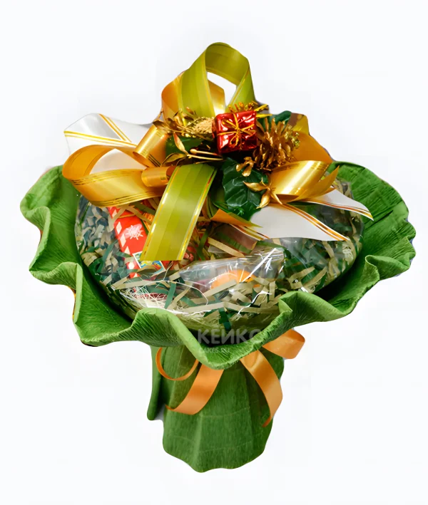 Букет на Новый год из чая и кофе 1 Фото