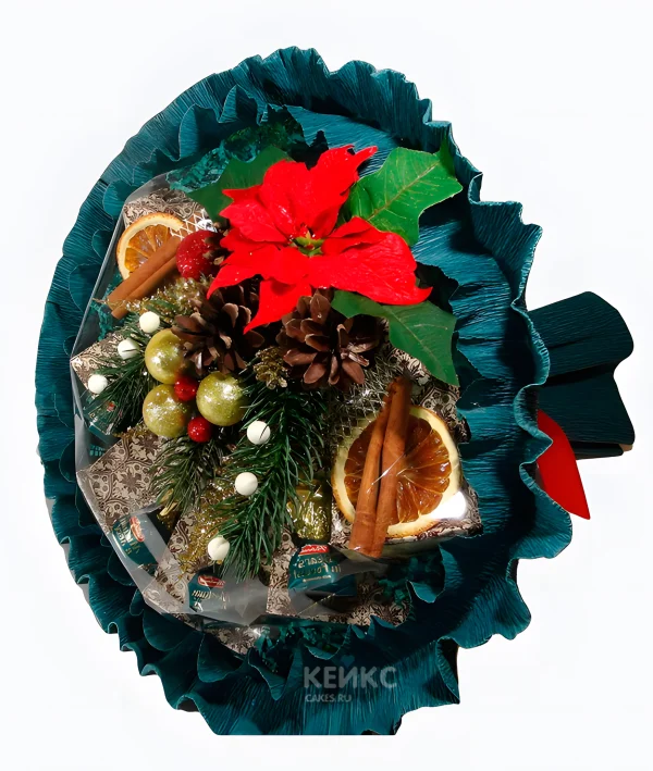 Букет на Новый год из чая и кофе 2 Фото