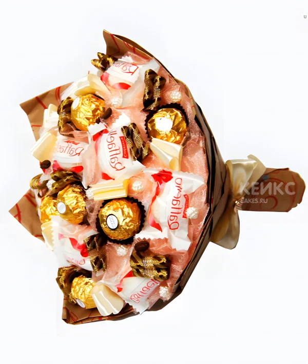 Букет недорогой из конфет 2 Фото