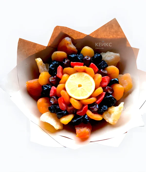 Букет недорогой из сухофруктов 4 Фото