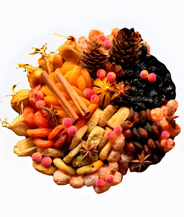Букет недорогой из сухофруктов Фото