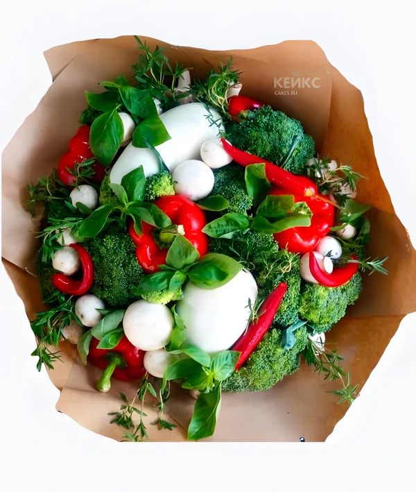 Букет с брокколи 7 Фото