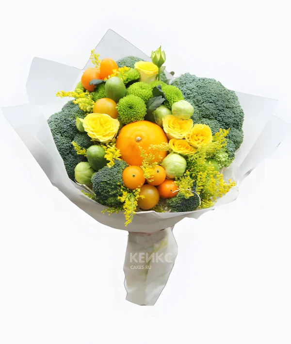 Букет с брокколи Фото