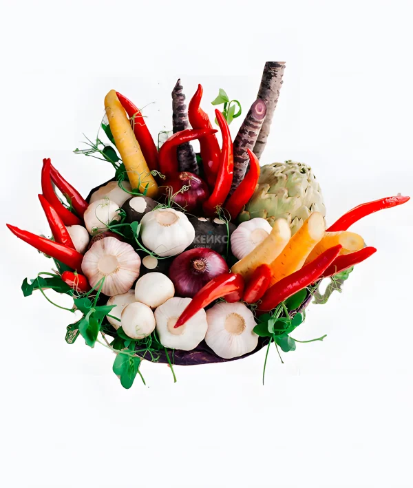 Букет с чесноком 2 Фото