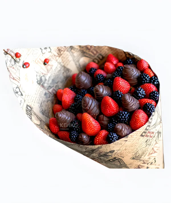 Букет с фруктами в шоколаде 5 Фото