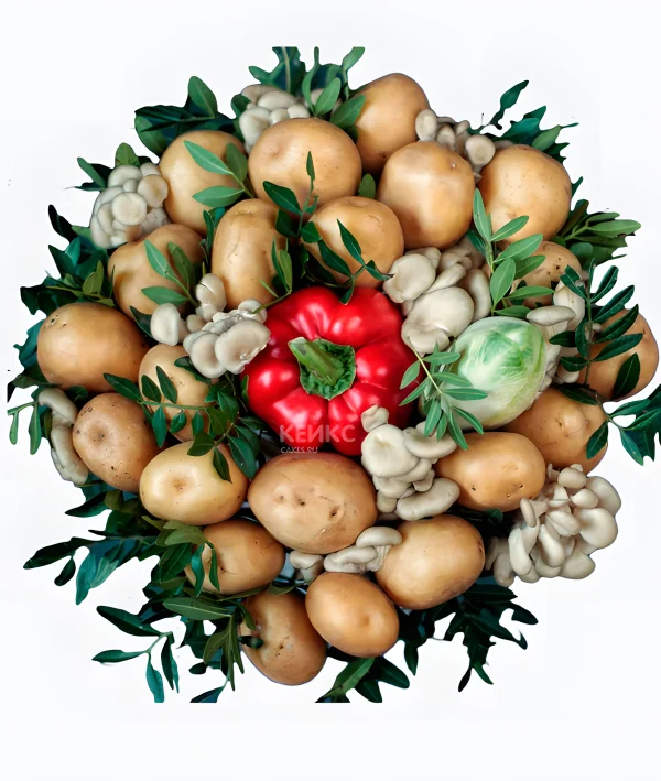 Букет с картошкой Фото