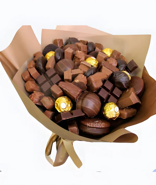 Букет с конфетами для мужчины 2 Фото