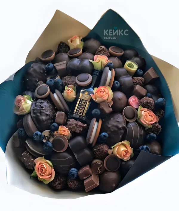 Букет с конфетами для мужчины 3 Фото