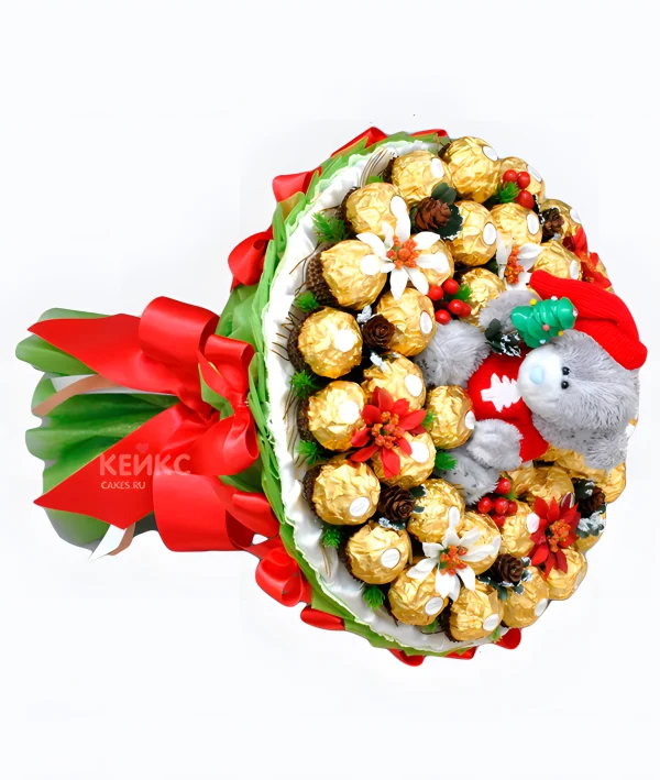 Букет с конфетами Ферреро роше 10 Фото