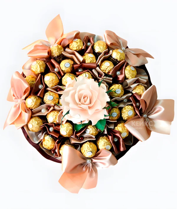 Букет с конфетами Ферреро роше 7 Фото