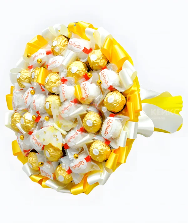 Букет с конфетами Ферреро роше и Рафаэлло 6 Фото