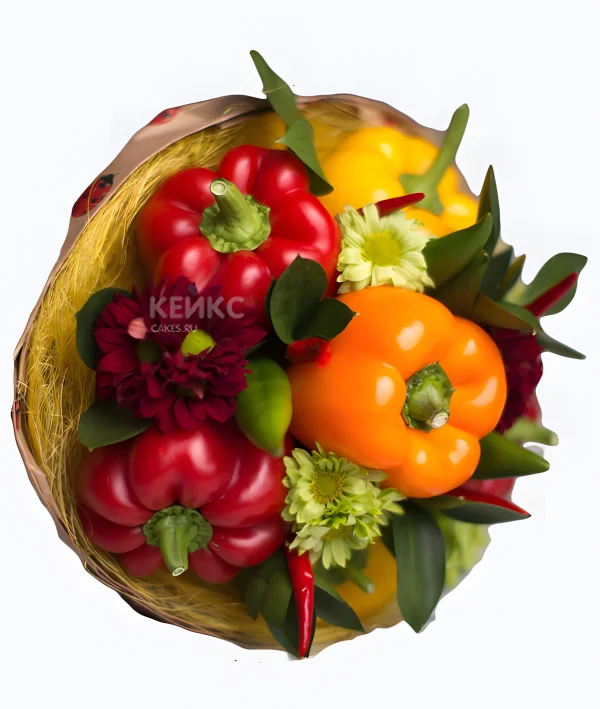 Букет с красным перцем 7 Фото