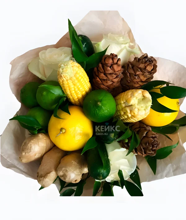 Букет с кукурузой 2 Фото
