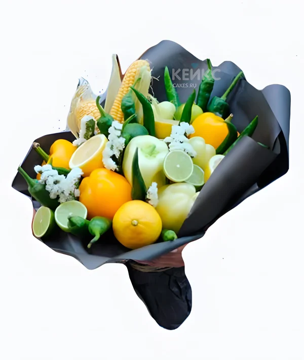 Букет с кукурузой 4 Фото