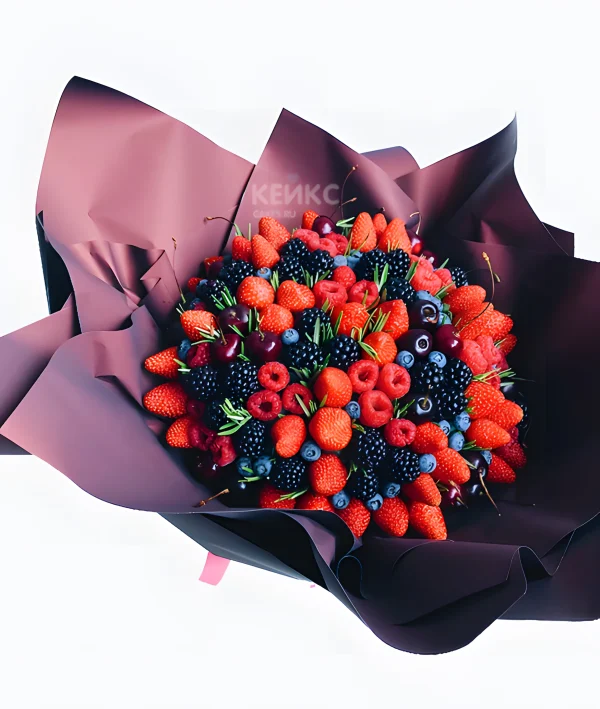 Букет с малиной 1 Фото