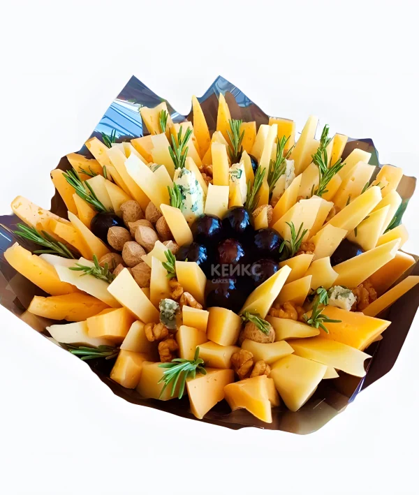 Букет с орехами и сыром 2 Фото