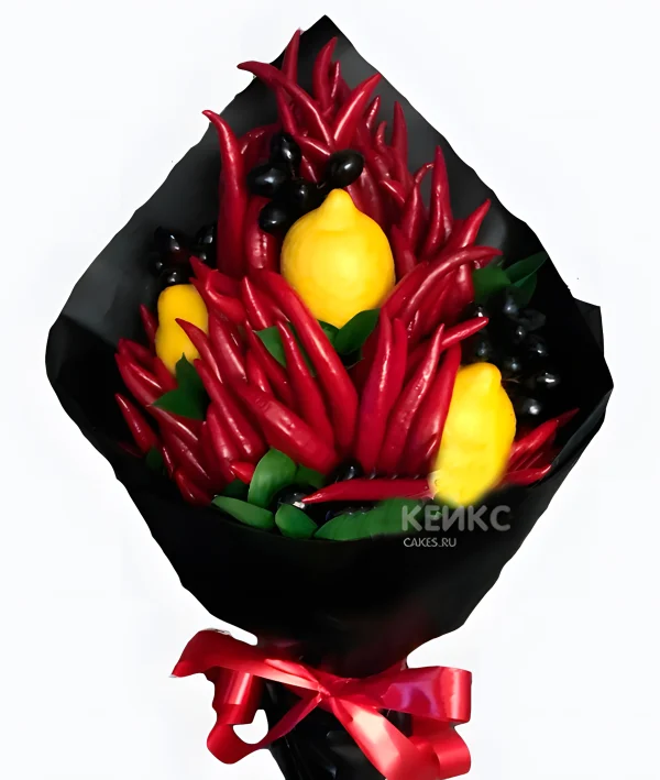 Букет с перцем Чили 2 Фото