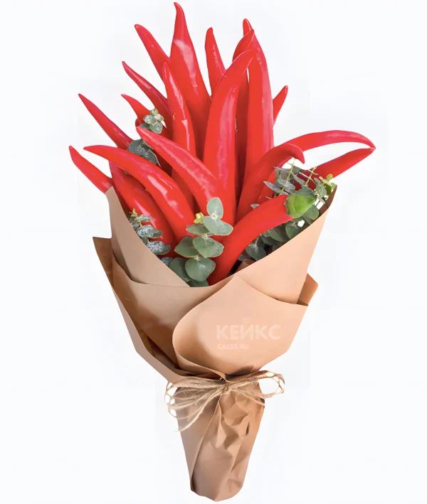 Букет с перцем Чили 3 Фото