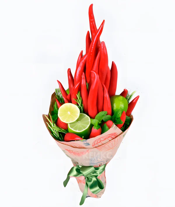 Букет с перцем Чили 4 Фото