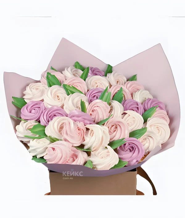 Букет с пирожными безе 2 Фото