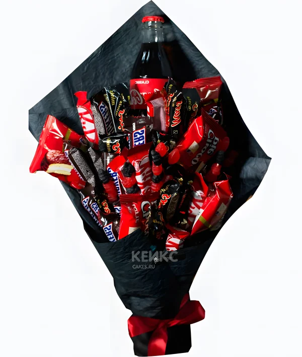 Букет с шоколадом и колой 6 Фото