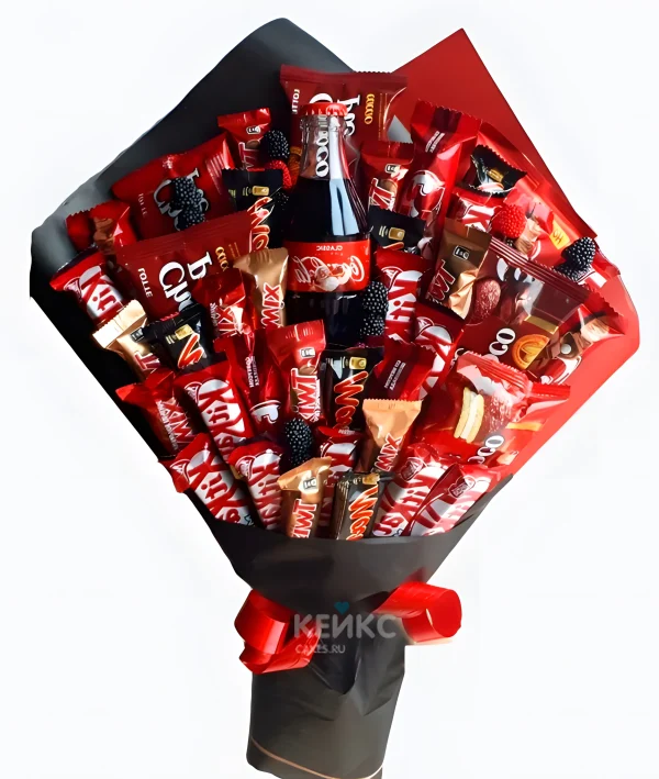 Букет с шоколадом и колой 7 Фото