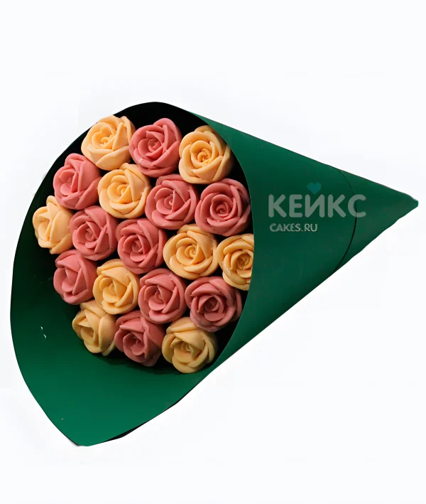 Букет с шоколадом и розами 2 Фото