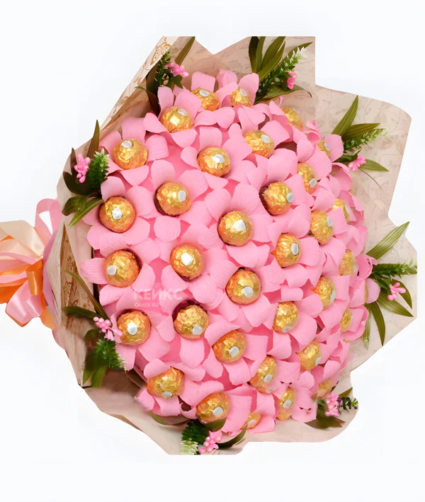 Букет женщине со сладостями 3 Фото
