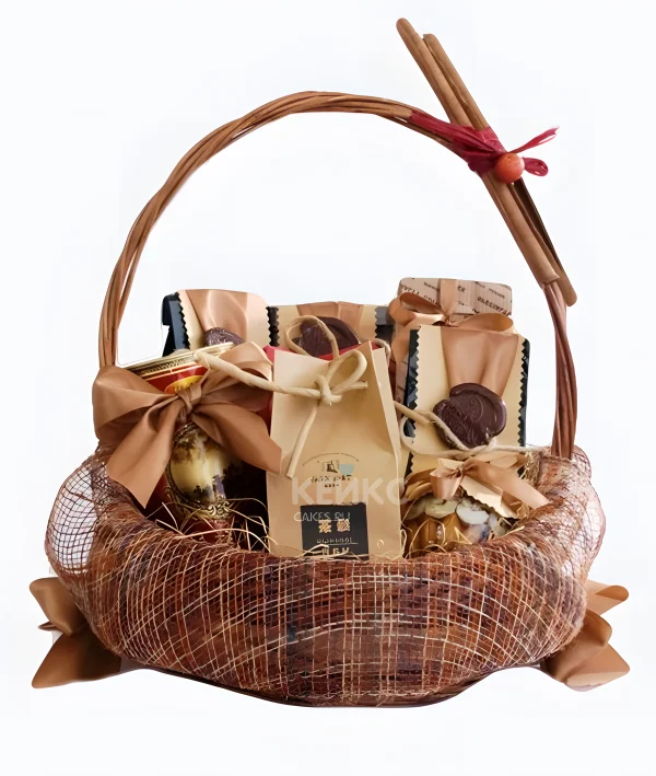 Корзина с медом и орехами 1 Фото