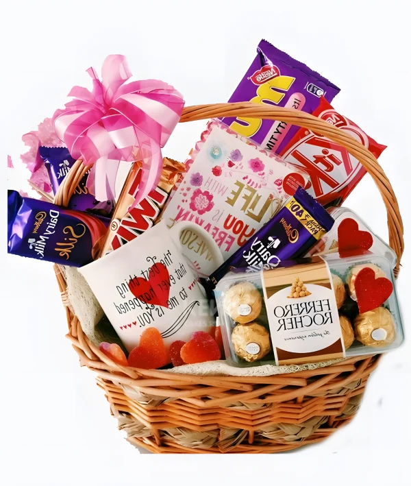 Корзина со сладостями на день рождения 1 Фото