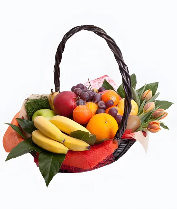 Подарочная корзина женщине с фруктами 2 Фото