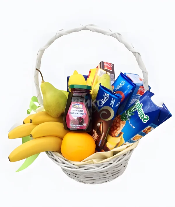 Подарочная корзина женщине с фруктами 5 Фото