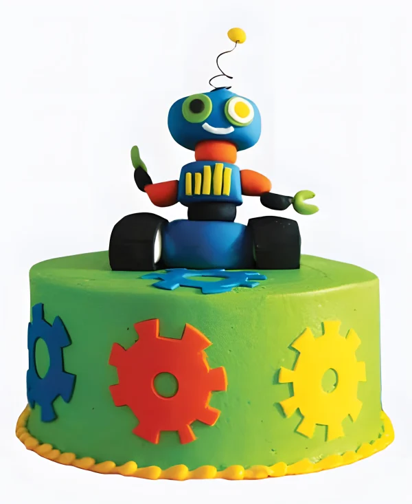 Торт Бот на колёсах Фото