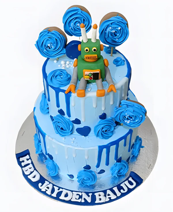 Торт Голубая станция Фото