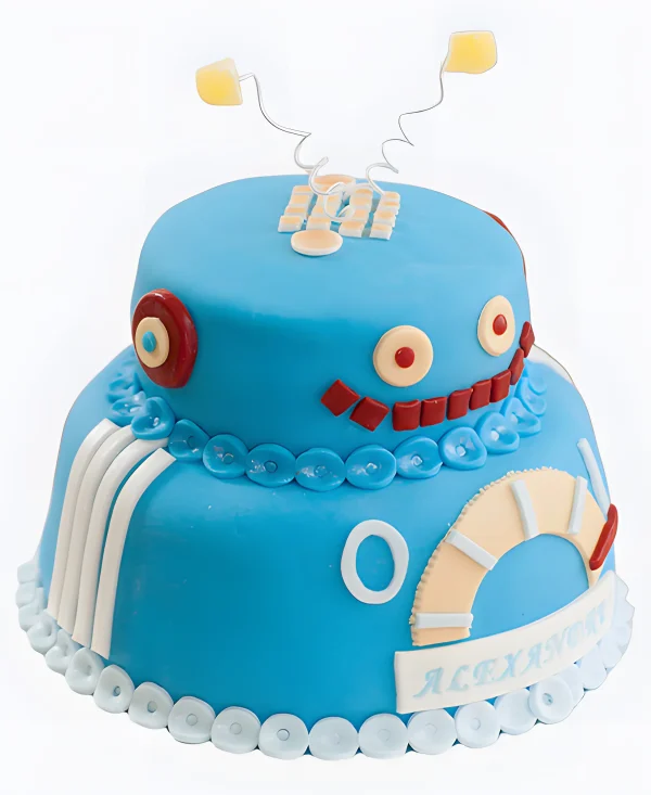 Торт Голубой агрегат Фото