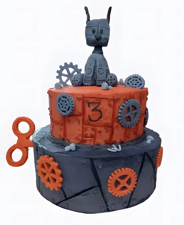 Торт Механический щенок Фото
