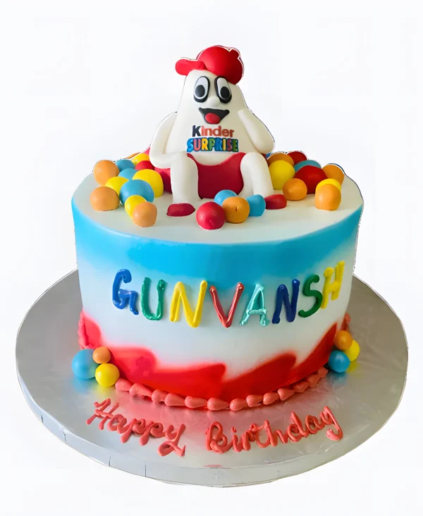 Торт Радужный Киндер Фото