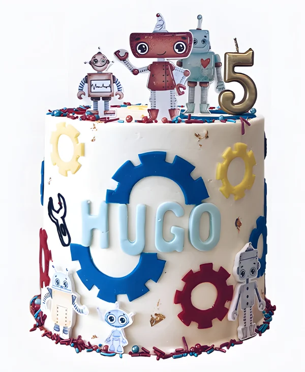 Торт Робо‑команда именинника Фото