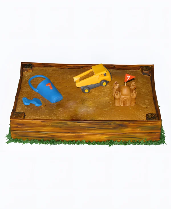 Торт Самосвал и замок Фото