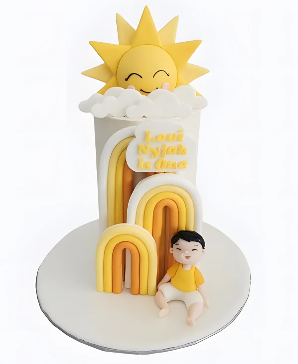 Торт Солнышко и радуги Фото