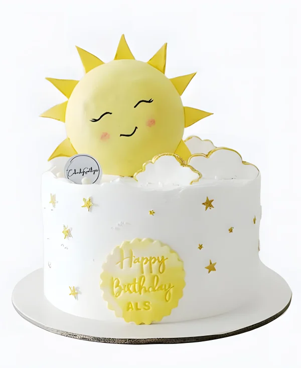 Торт Солнышко на облаке Фото