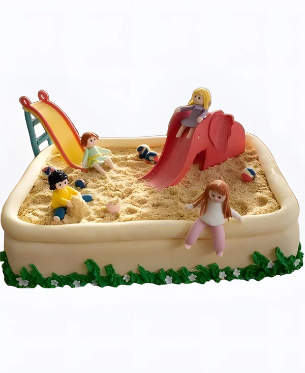 Торт Весёлые детки в песке Фото
