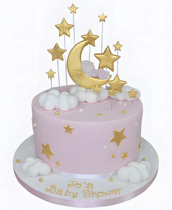 Нежный лунный торт Фото