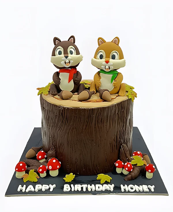 Торт Беличьи друзья Фото