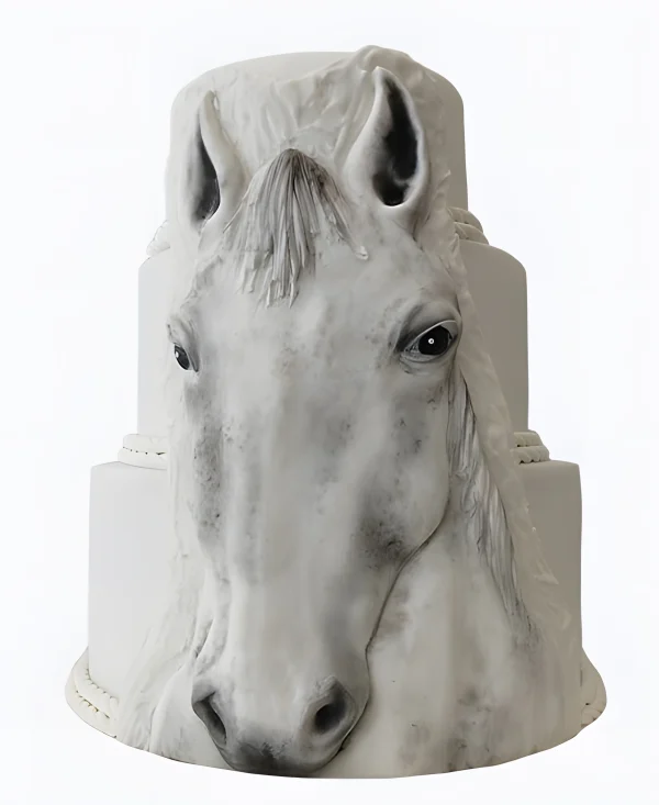 Торт Белая лошадь Фото