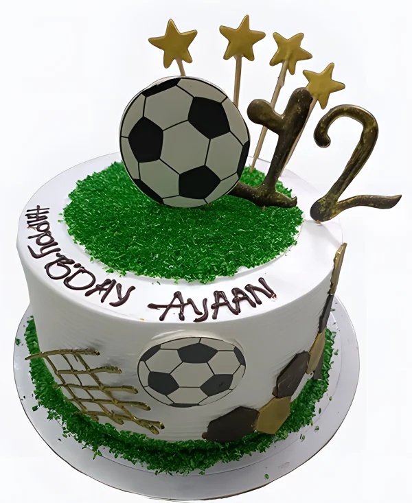Торт Футбольное поле для сына Фото
